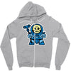 mitesized skeleboy Zipper Hoodie