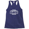 what a difference a dave makes Racerback Tank