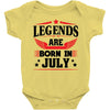 Legends Are Born In July Baby Onesie