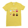 cupcakes Ladies Fitted T-Shirt