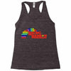 racing rainbow Racerback Tank