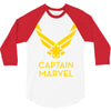 captain marvel 4 3/4 Sleeve Shirt