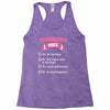 technician's wife Racerback Tank