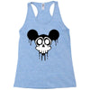 skull mickey cartoon Racerback Tank