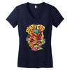 party god (red) Women's V-Neck T-Shirt