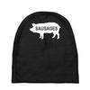 pig sausages funny Baby Beanies