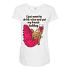 hi quality frenchie Maternity Scoop Neck T-shirt