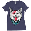 cat rock Ladies Fitted T-Shirt