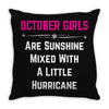 October Girls Throw Pillow