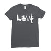 love  funny weapons retro war urban art guns knife cool peace Ladies Fitted T-Shirt