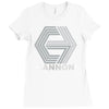 cannon films classic retro movie studio Ladies Fitted T-Shirt