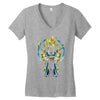 majin warrior Women's V-Neck T-Shirt