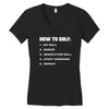 how to golf best trending Women's V-Neck T-Shirt
