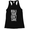 boat hair don't care Racerback Tank