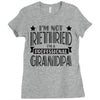 not retired but a professional grandpa Ladies Fitted T-Shirt