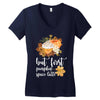 but first pumpkin space latte Women's V-Neck T-Shirt