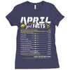 April Girl Facts Taurus Ladies Fitted T-Shirt