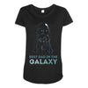 best dad in the galaxy Maternity Scoop Neck T-shirt