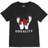 equality white V-Neck Tee