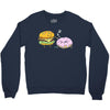 cheeseburger pranks doughnut Crewneck Sweatshirt