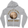 pluto the planet never forget Zipper Hoodie