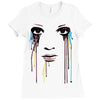 watercolor eyes Ladies Fitted T-Shirt
