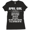 Super April Girl Ladies Fitted T-Shirt