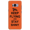 keep flying and stay shiny t shirt serenity firefly calm carry tee bro Samsung Galaxy S8 Plus