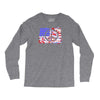 american flag peace Long Sleeve Shirts