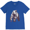 bear block V-Neck Tee
