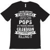Super Cool Pops Of A Freaking Awesome Grandson T-Shirt
