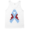 stomach cancer ribbon and rose Tank Top