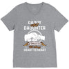 daddy and daughter  always heart to heart V-Neck Tee
