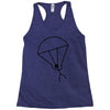 stick man skydiving Racerback Tank