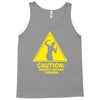 caution shapes being thrown printed Tank Top