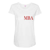 i got mba Maternity Scoop Neck T-shirt