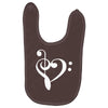music heart rock baseball jersey Baby Bibs