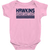 hawkins power and light Baby Onesie