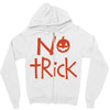 no trick pumpkin halloween Zipper Hoodie