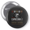 santa capricorn christmas ugly t shirts Pin-back button