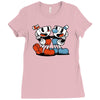 Cuphead and Mugman Ladies Fitted T-Shirt