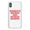 Women's Rights Are Human Rights iPhoneX