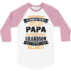Super Cool Papa Of A Freaking Awesome Grandson 3/4 Sleeve Shirt