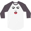 girl eye face red libs 3/4 Sleeve Shirt