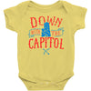 down with the capitol Baby Bodysuit