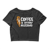otter coffee Crop Top
