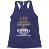 leo hated by many wanted by plenty disliked by some confronted by none Racerback Tank