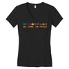 we come in peace Women's V-Neck T-Shirt