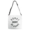 donut worry be happy Adjustable Strap Totes