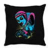 panda rider Throw Pillow